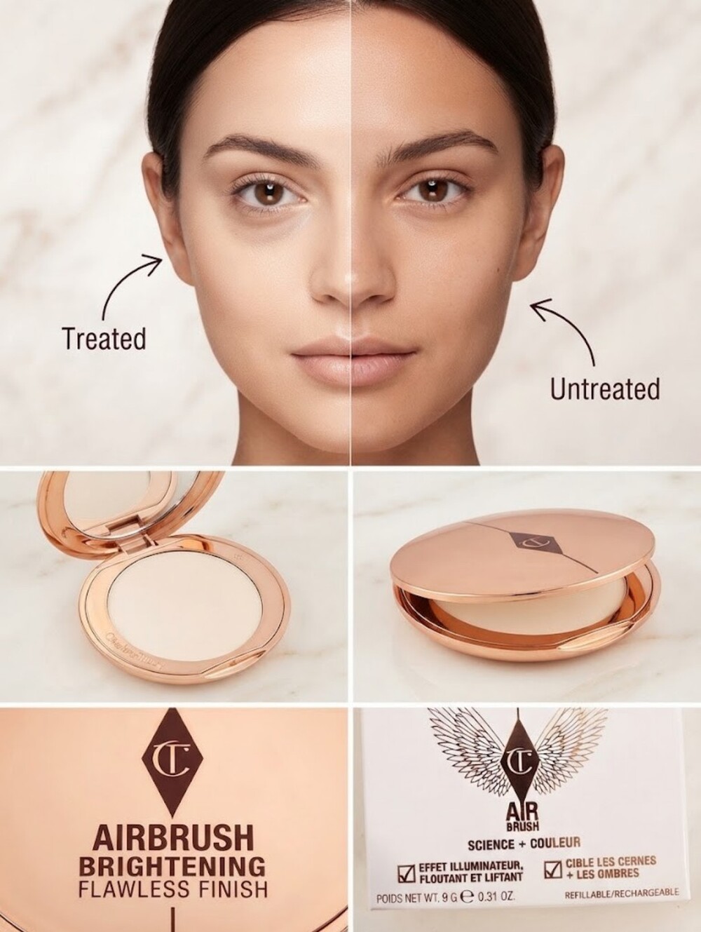 Charlotte Tilbury Airbrush Brightening Flawless Finish Powder – Fair/Medium